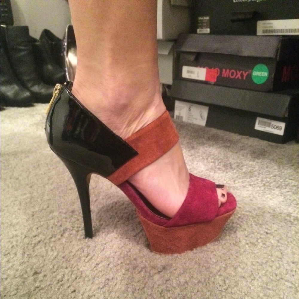Multicolored JS Heels